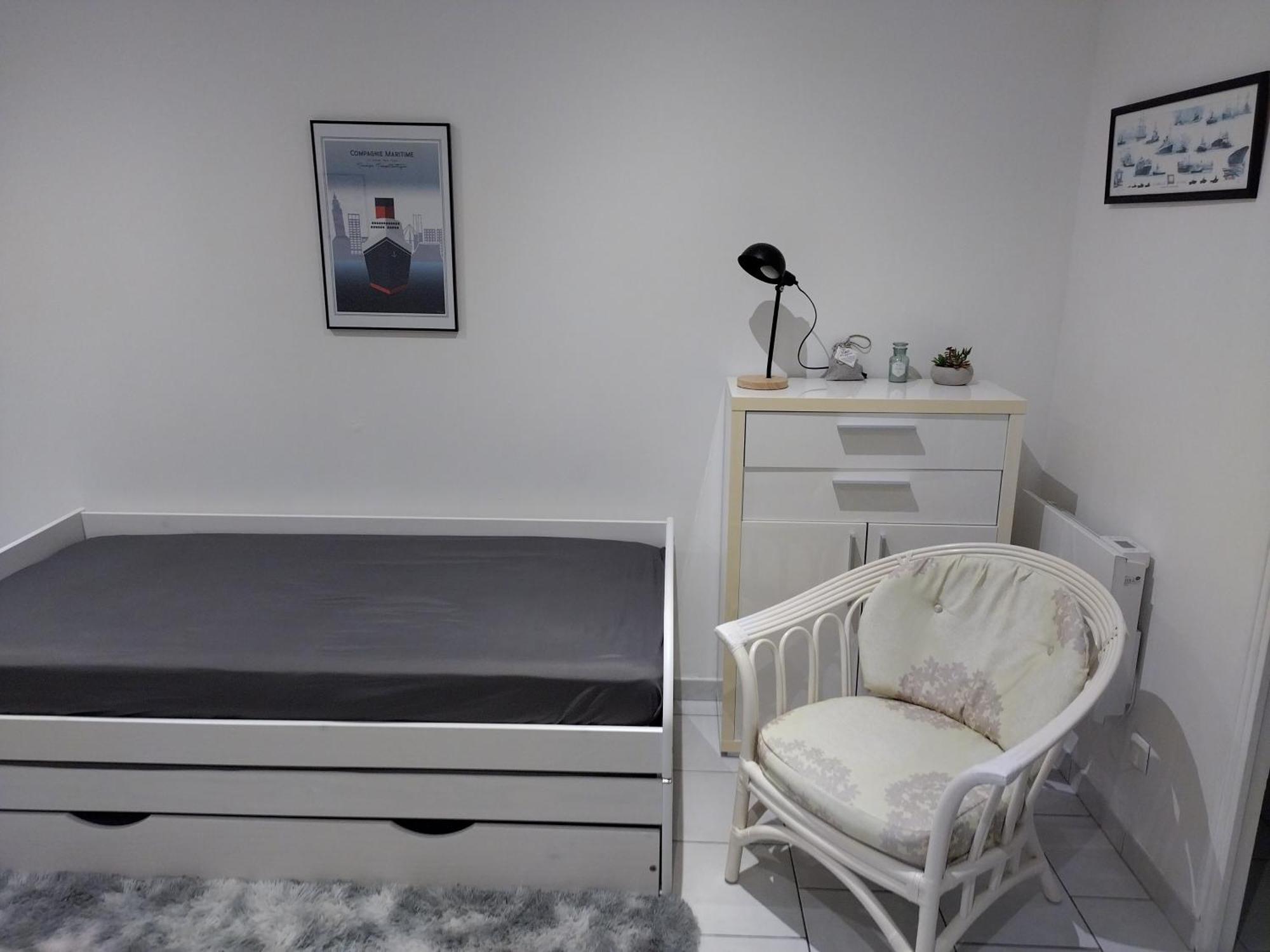 Studio Charmant Canape Lit Netflix Prime Video Wifi Dazn เลออาฟร์ ภายนอก รูปภาพ